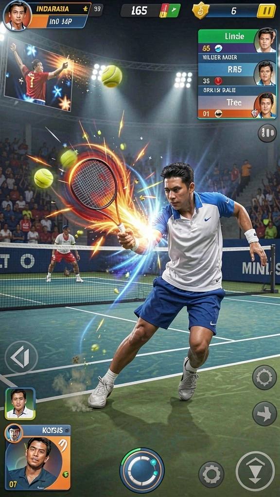 Tangkapan layar yang menampilkan lingkungan indah dalam game.
