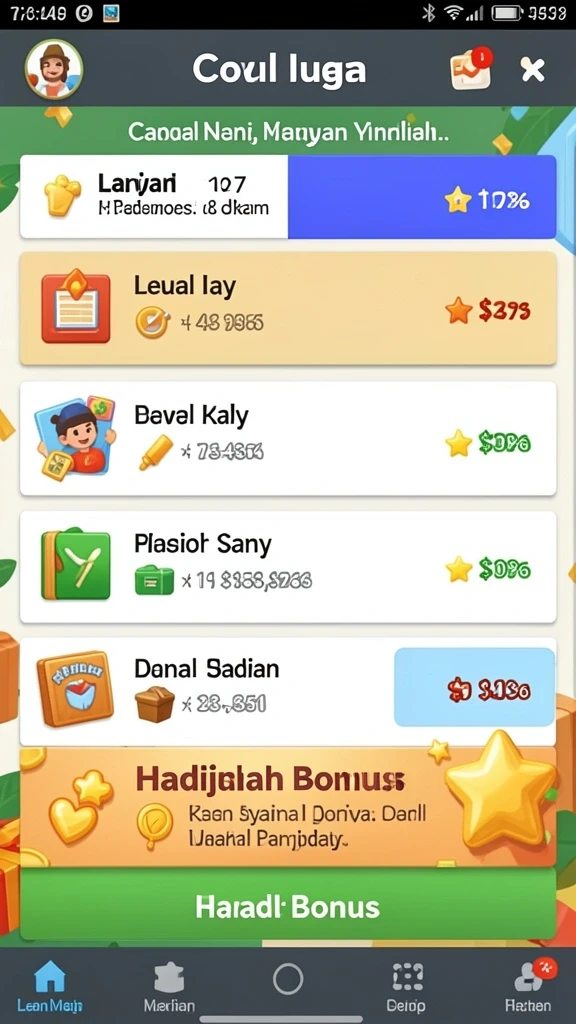Tampilan antarmuka yang menarik dan intuitif.