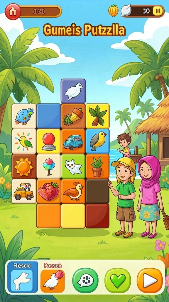 Karakter karakter unik dengan kemampuan khusus.