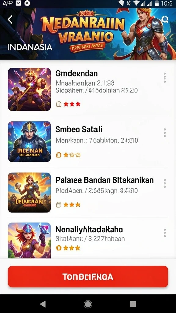 Karakter game yang beragam untuk dipilih.