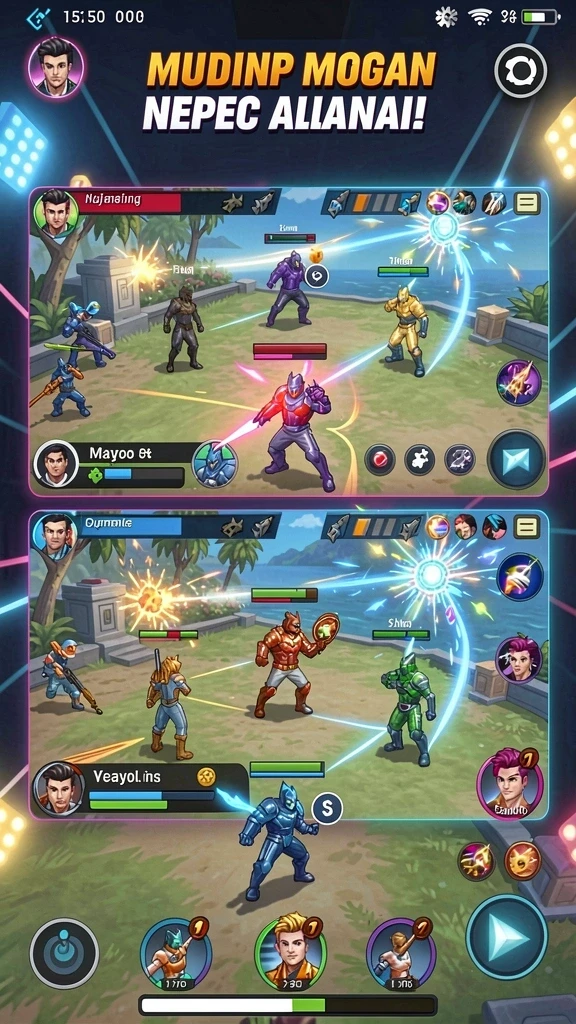 Karakter-karakter lucu dan unik dalam game.