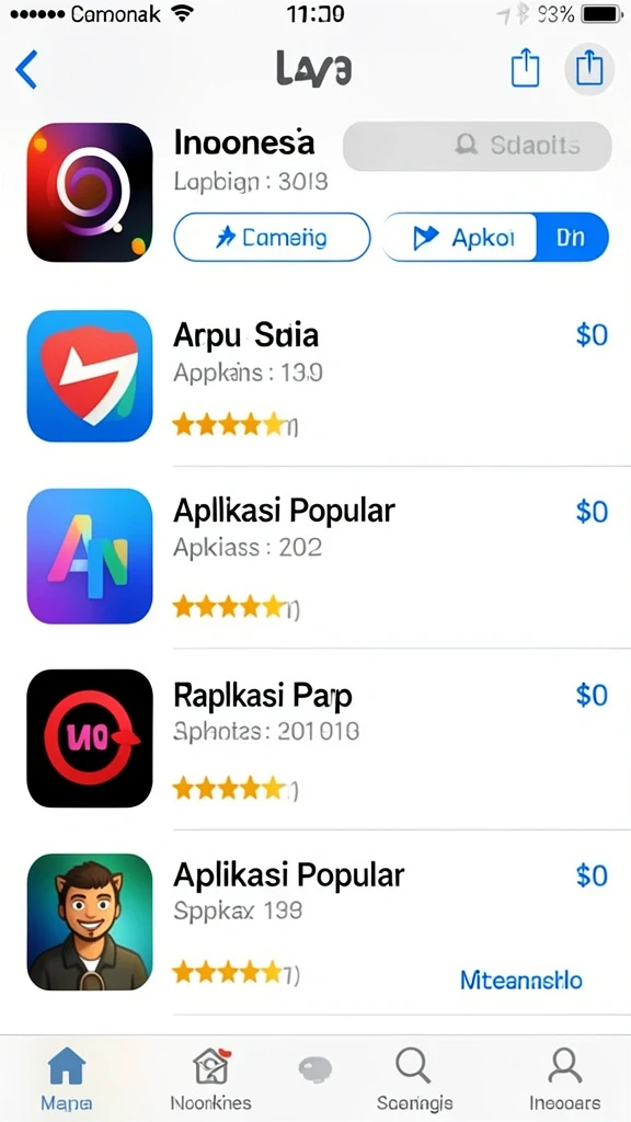 Berbagai pilihan permainan kasino yang tersedia.