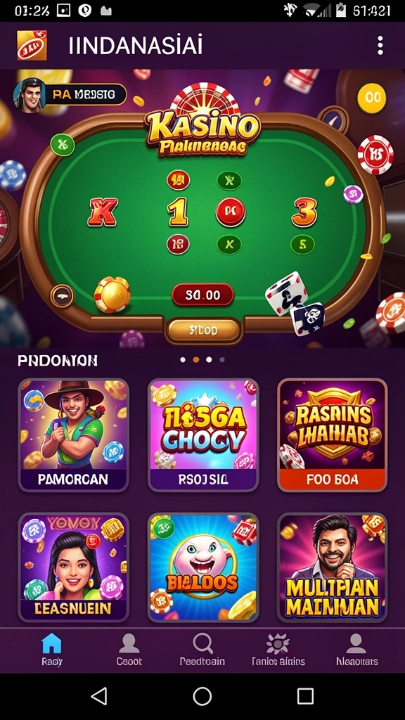 Screenshot memperlihatkan promosi harian yang menarik.