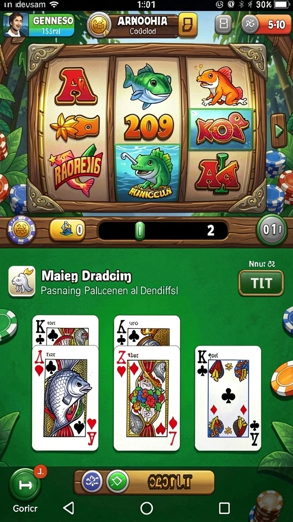 Leaderboards yang menunjukkan peringkat pemain.