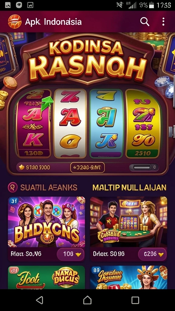 Tampilan awal JUTA7 yang menarik dan intuitif.