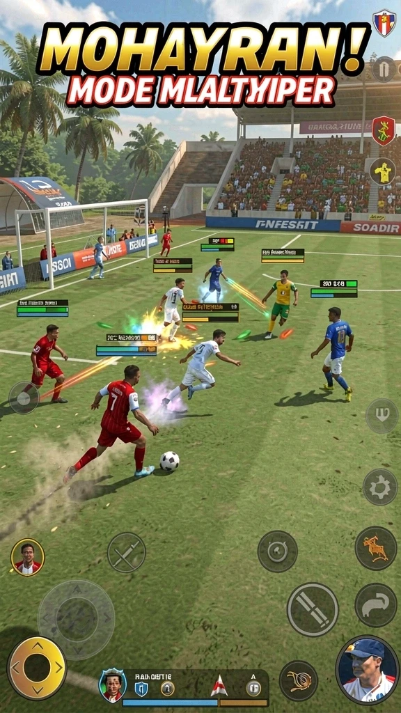 Lingkungan permainan yang kaya akan detail.