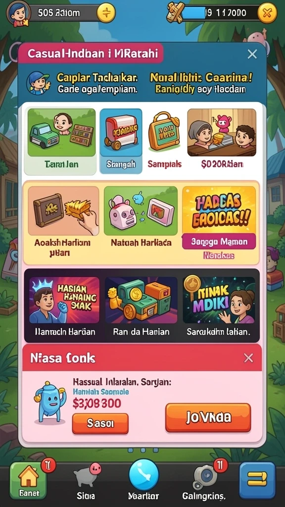 Fitur sosial untuk berinteraksi dengan pemain lain.