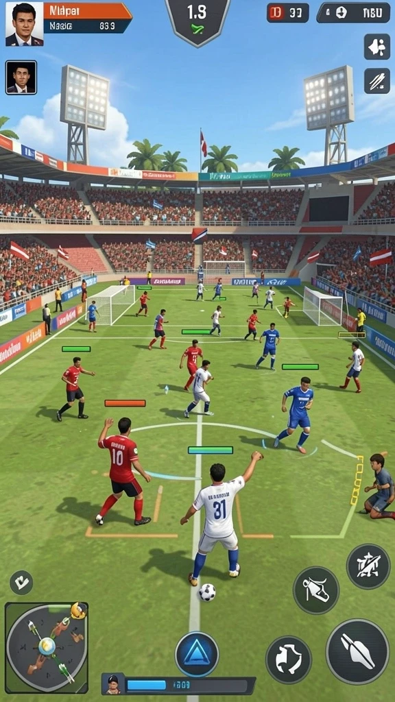 Fitur multiplayer memungkinkan bermain dengan teman.