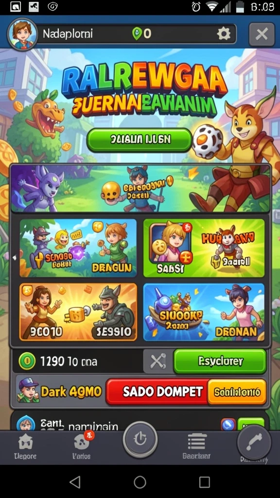 Fitur permainan interaktif yang seru untuk semua pengguna.