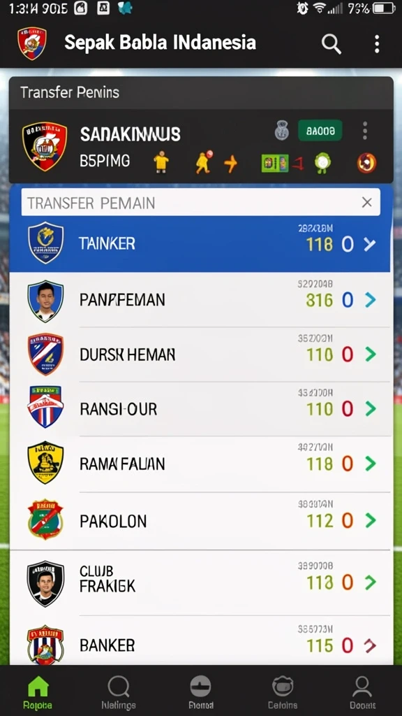 Tampilan utama permainan yang menarik.
