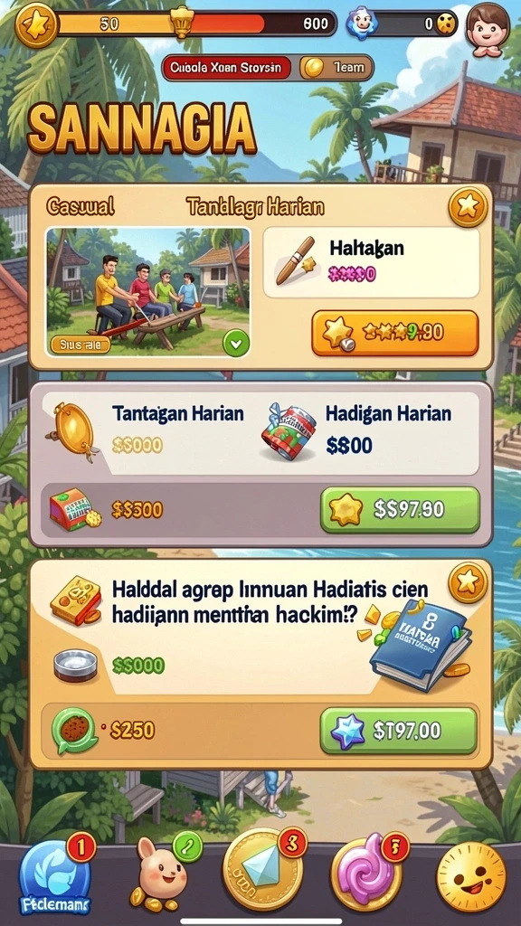 Pengalaman bermain yang interaktif dan menyenangkan.