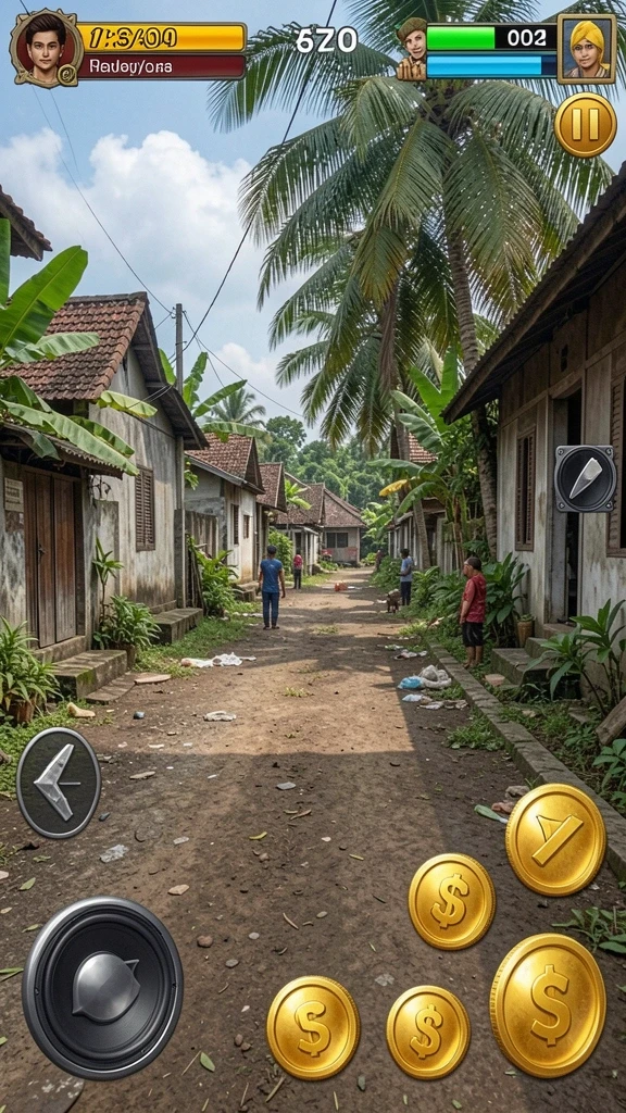 Screenshot memperlihatkan grafis lingkungan yang menakjubkan.