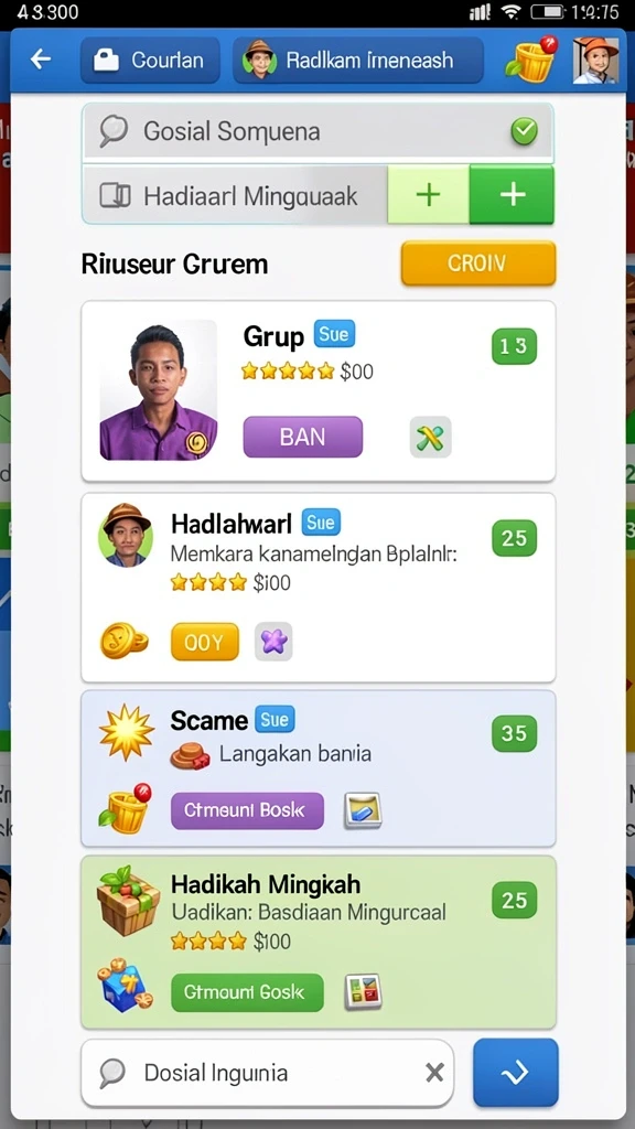 Layar utama RPOK dengan tampilan yang menawan.