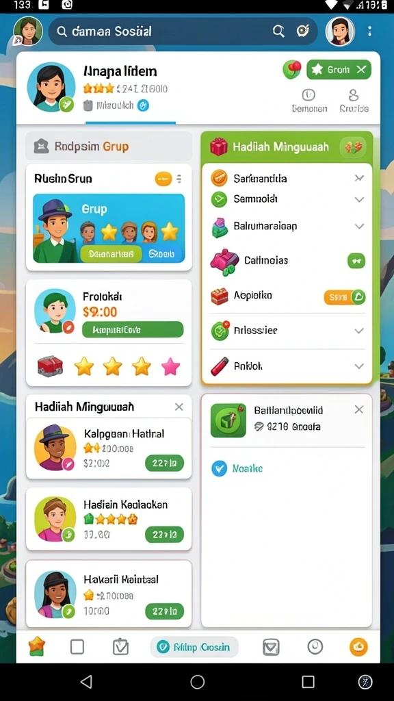 Fitur bonus harian yang menguntungkan pemain.