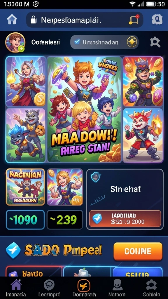 Screenshot menunjukkan tampilan menu utama yang intuitif.