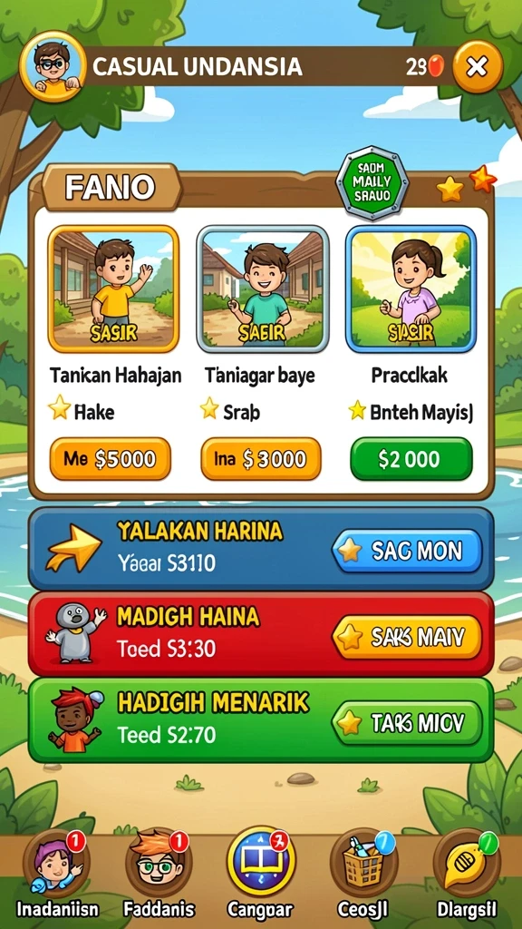 Tampilan antarmuka utama TEMPOTOTO yang menarik.