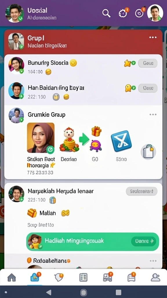 Beragam karakter yang dapat dipilih dan dimodifikasi.