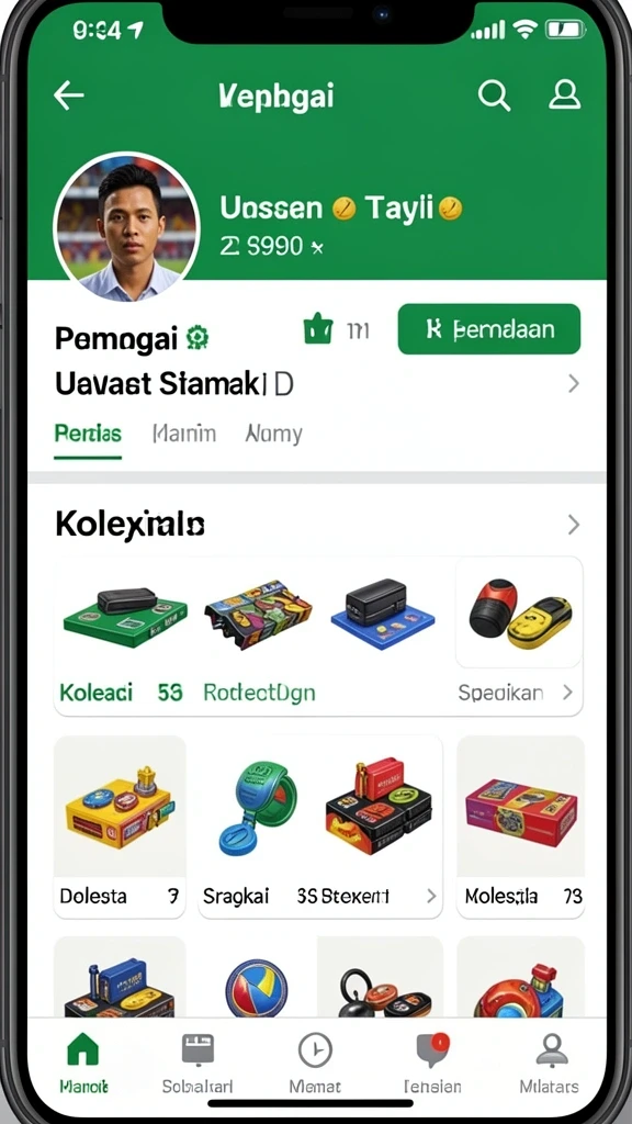 Tampilan menu yang sederhana dan intuitif.